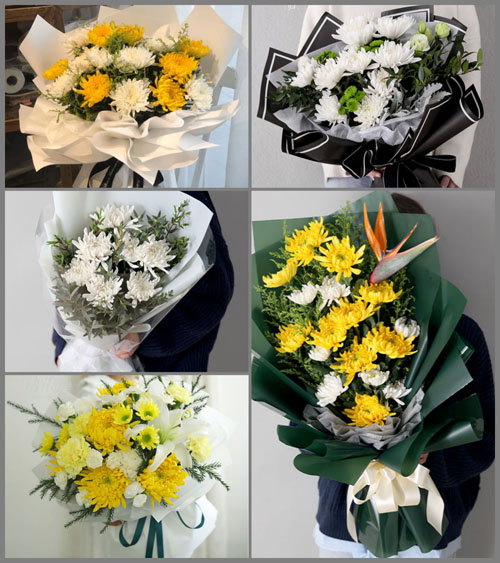 江西赣州瑞金市岗面乡白事花束代送
